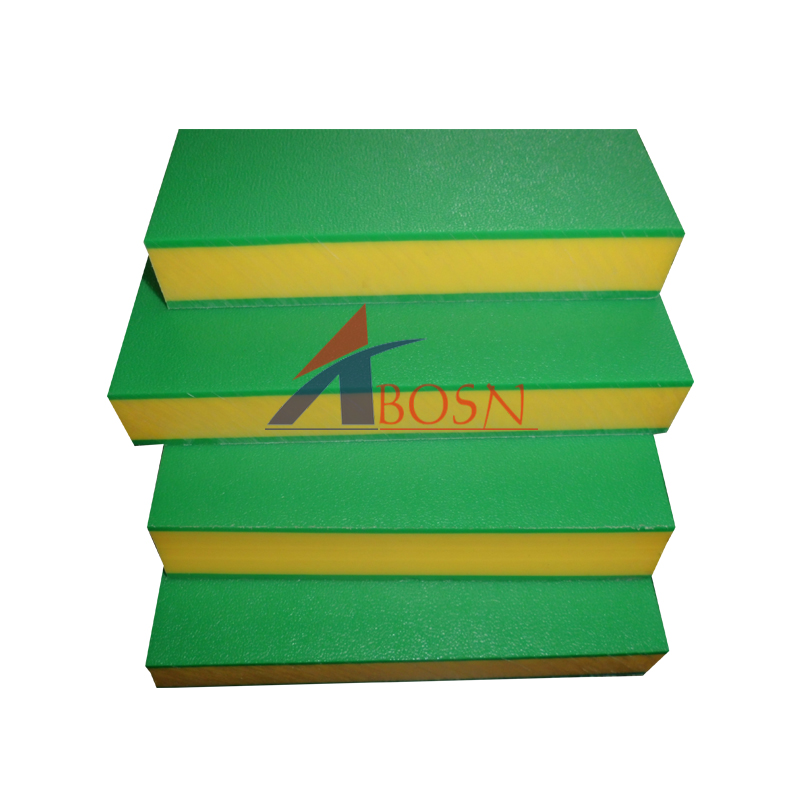 Natural virgin HDPE dual color sheet