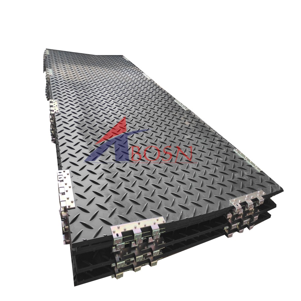 Construction Equipment temporary HDPE ground protection mat