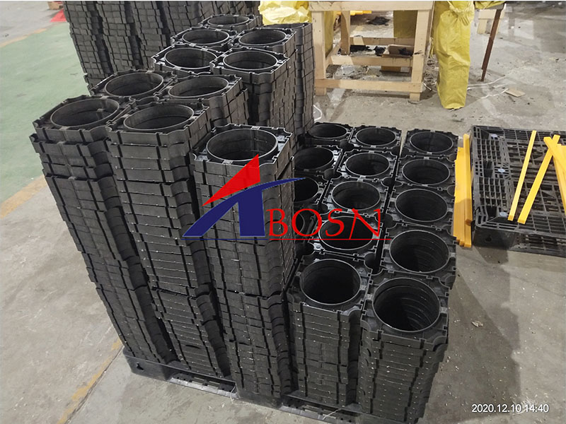UHMWPE support block for pipe plate/UHMWPE manifold block PE pipe support