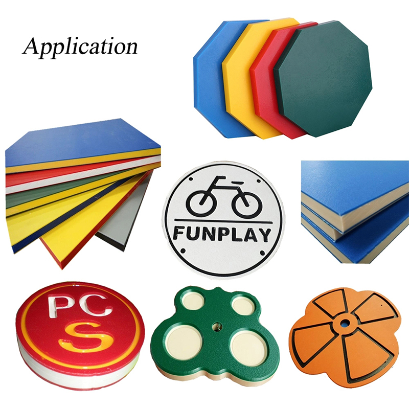 Top selling 1mm to 30mm thick Anti-UV PE triple color sheet , pe sheet , hdpe sheet