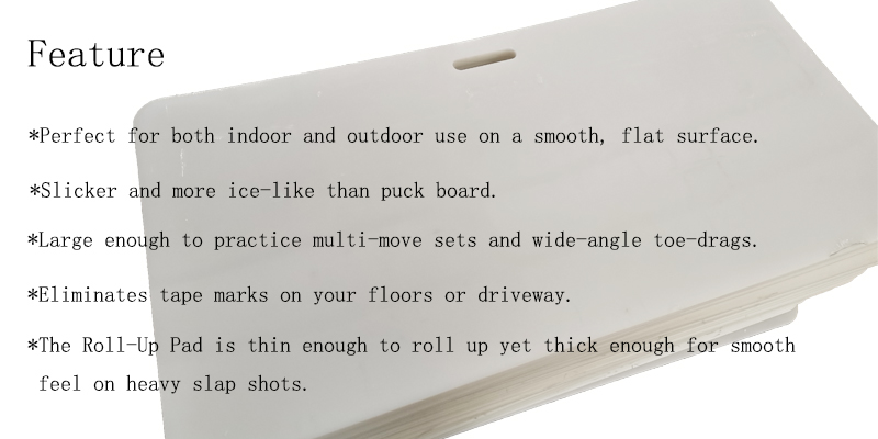 HDPE Mobile Shooting Pads Puck Shooting Sheet Skill Pads