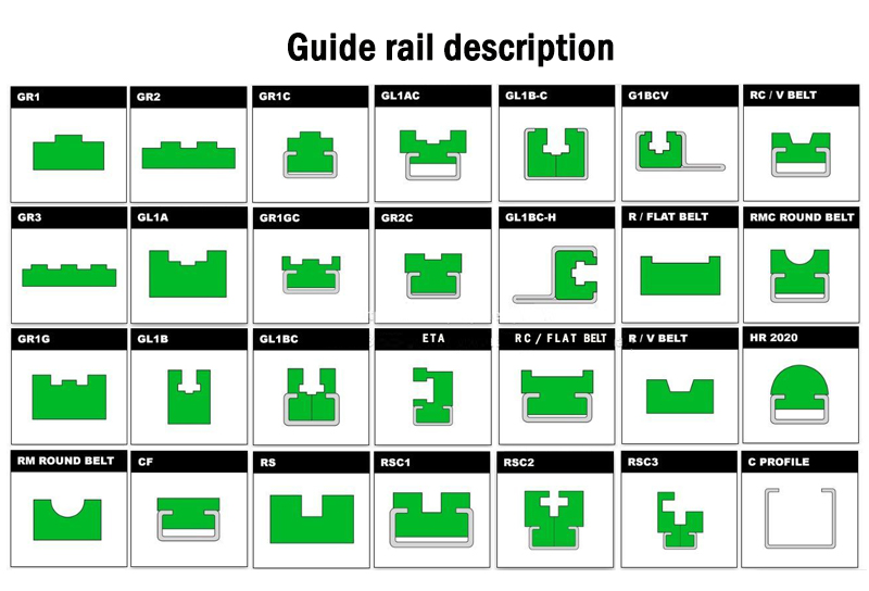 Plastic curved guide rail uhmwpe linear guide rail conveyor guide rails