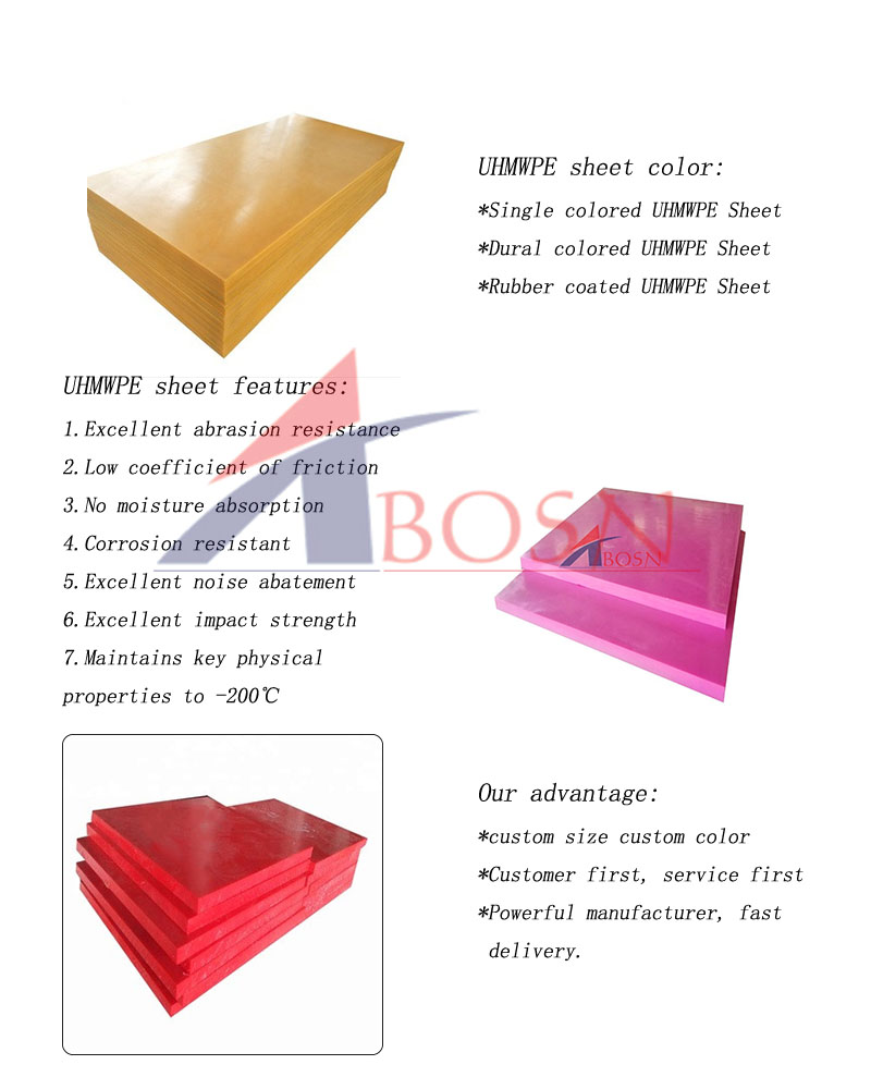 2440x1220mmx 6mm 10mm 15mm thickness uhmwpe sheet