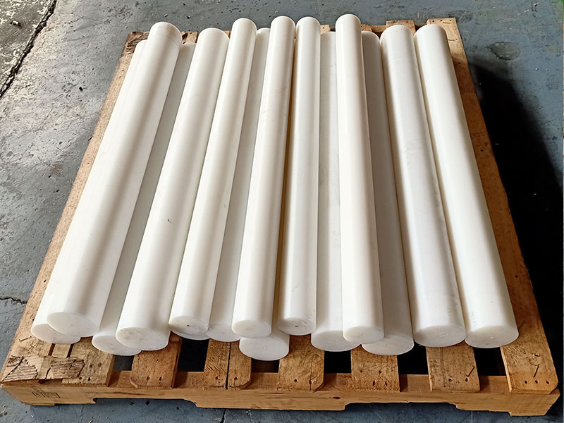 Plastic bar wear resistance UHMWPE injection molding rod fitting Customized high quality plastic rod products