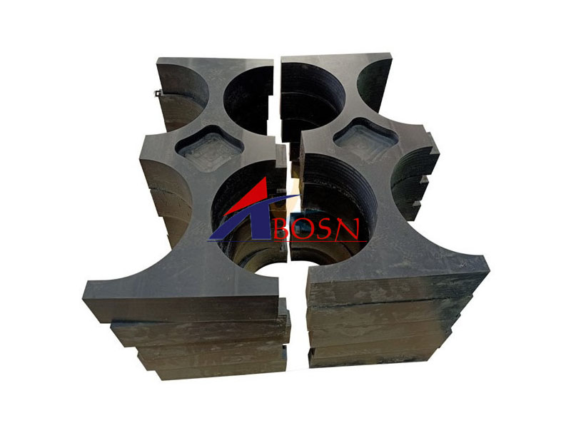 UHMWPE support block for pipe plate/UHMWPE manifold block PE pipe support