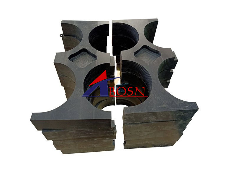 UHMWPE Pipe Support Block Wear Resistant HDPE Pipe Support Block